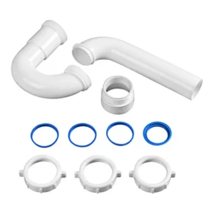 1 1/2" P-TRAP WITH THREADED PVC ADAPTER